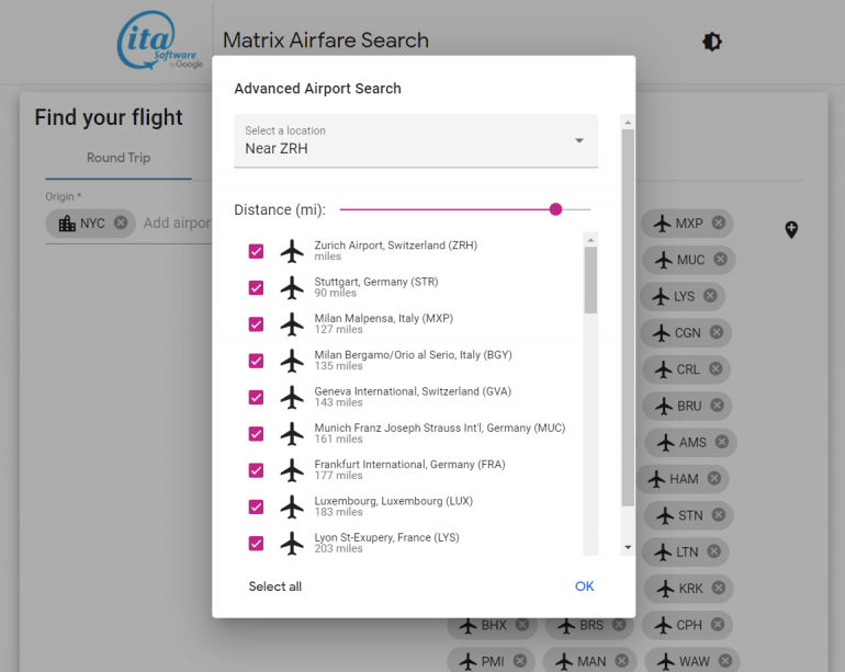 شرح كامل لأقوى اداة بحث تذاكر الطيران ITA Matrix